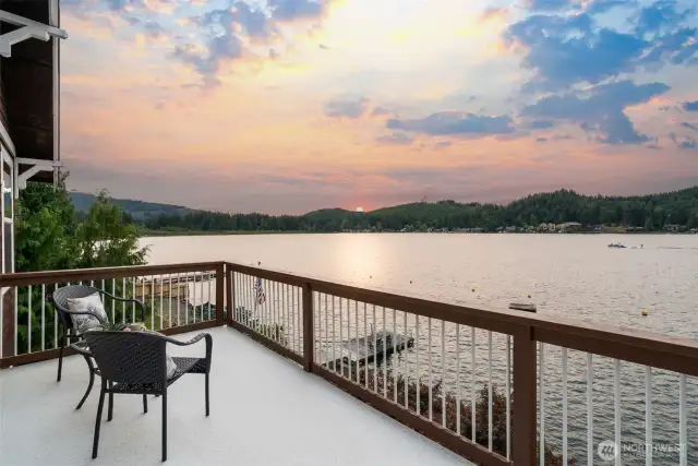 Stunning Sunset from private deck.