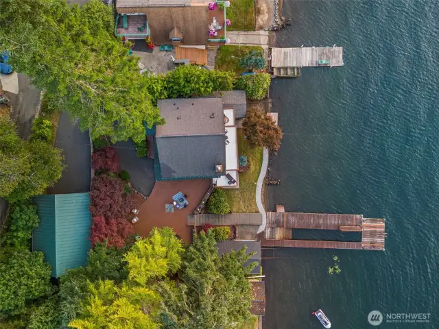 Overhead view of property.