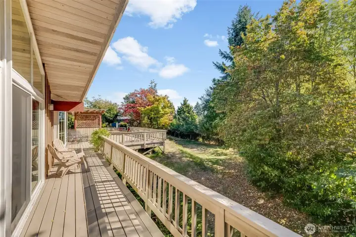 Living room back deck area