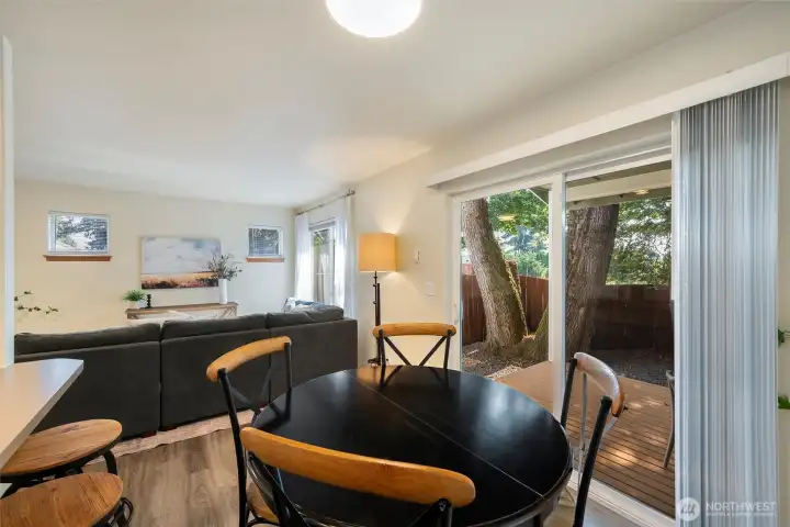 Cozy dining area