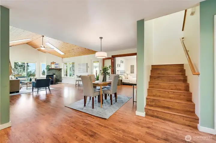 Upstairs to oversized suite