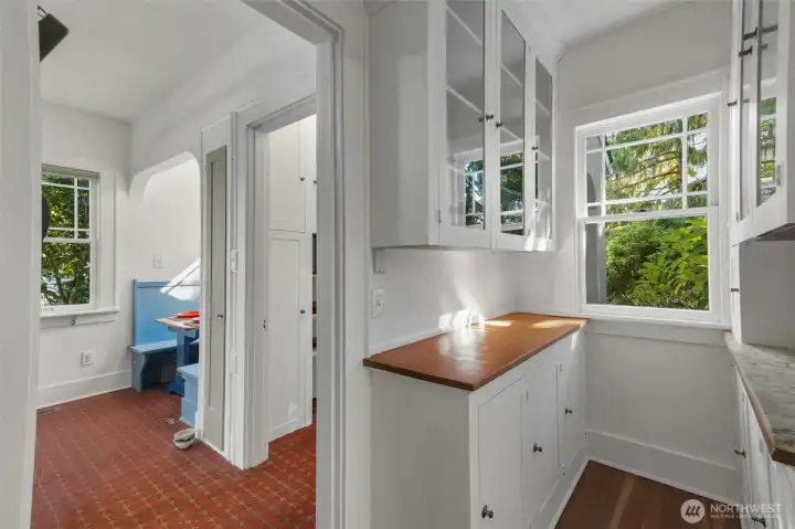Unit A Butler's Pantry, between the dining room and kitchen