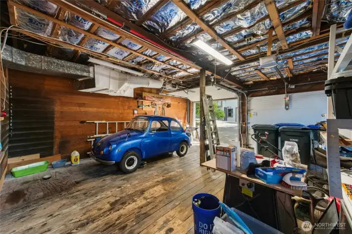 Two garages in basement.