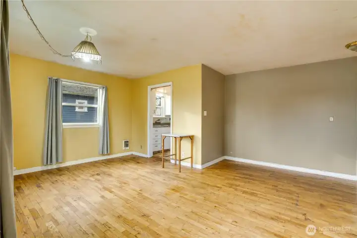 A spacious living room provides a starting point for your renovation plans.