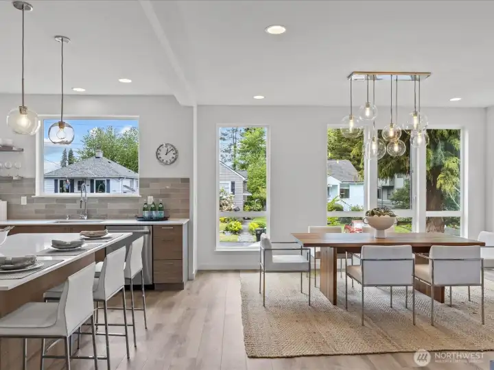 A plethora of natural light throughout the home!  Model home.