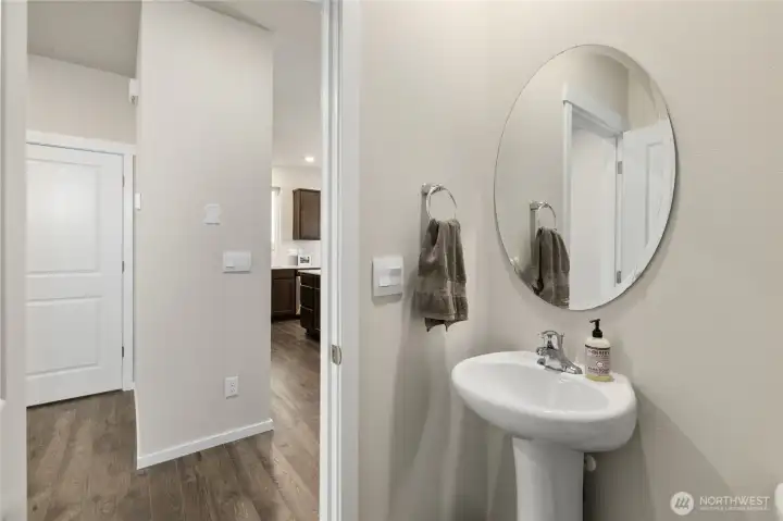 Main floor guest bathroom.