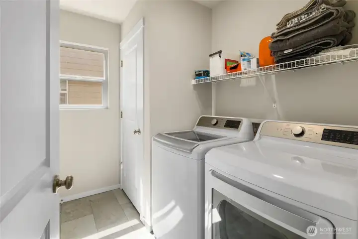 Second floor laundry and mechanic closet.