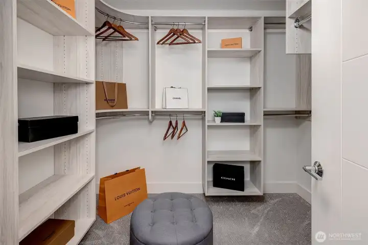 Walk-in closet.