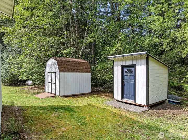 Shed and well house