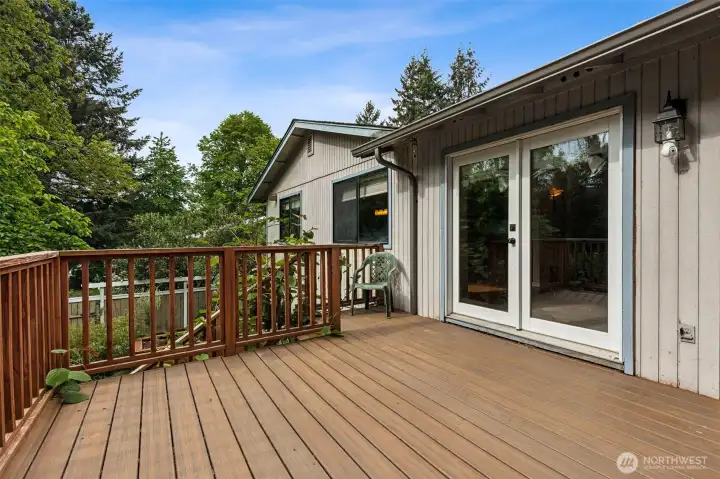 back deck with trex decking