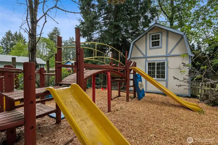 Playground and outbuilding with ADU potential