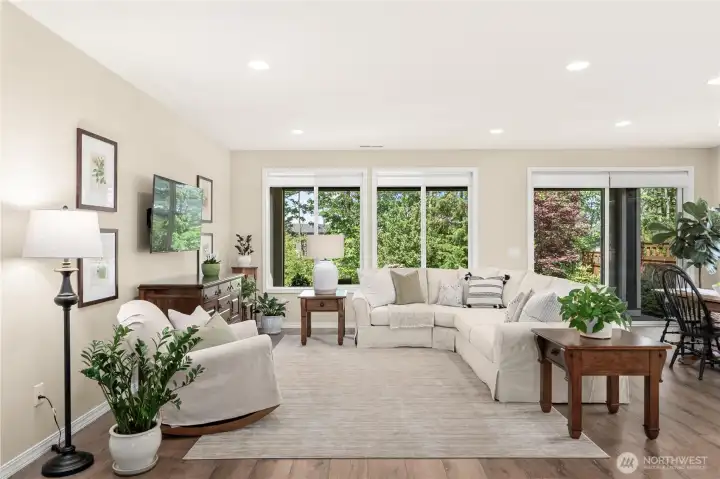 enjoy the serene backdrop from this homes living spaces. enjoy the serene backdrop from this homes living spaces.