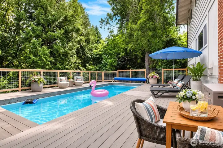 Outdoor pool! *Some decor is digitally staged. Outdoor pool! *Some decor is digitally staged.