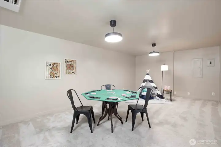 Additional finished flex room in basement: playroom, home office, gym or WHATEVER you want! Additional finished flex room in basement: playroom, home office, gym or WHATEVER you want!