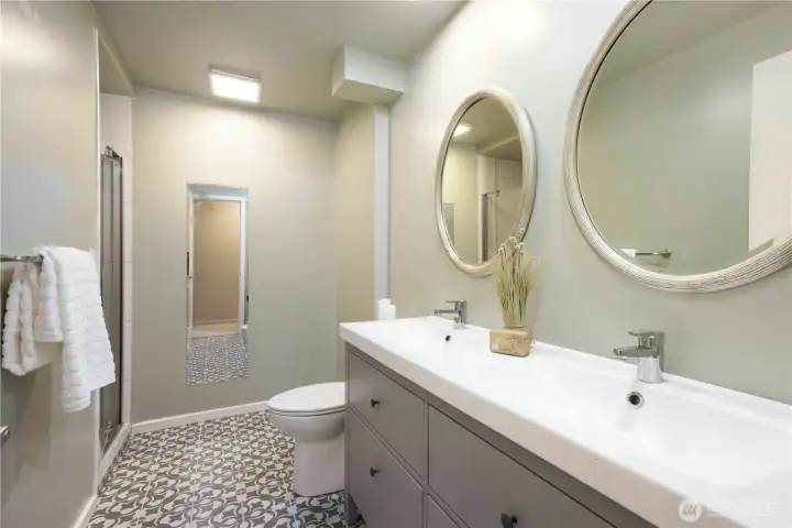 3-4 bath on lower level. 3-4 bath on lower level.