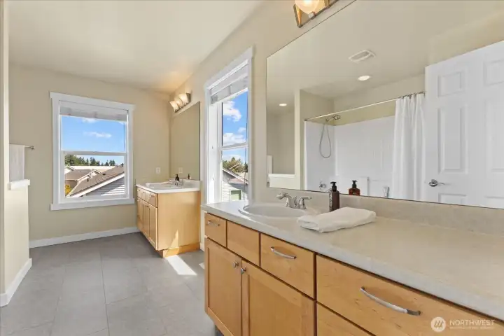 Owner suite bathroom