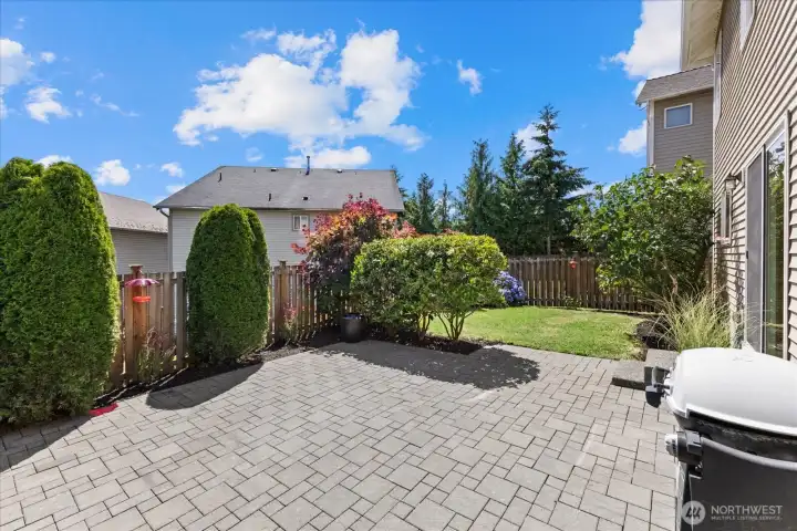 Great backyard patio for those summer BBQ's