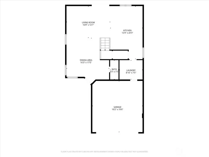 Mainfloor plan w/garage