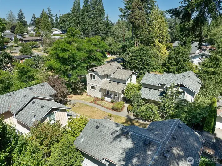 Community has four detached condos. Enjoy the feel of a single family home feel without the maintenance