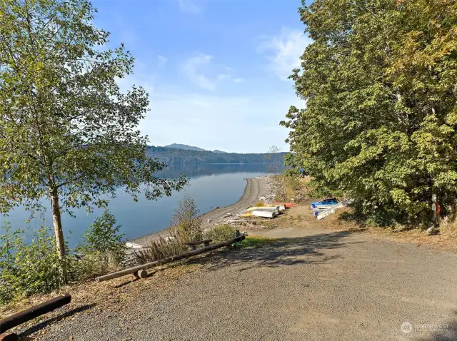 Parking area and boat launch