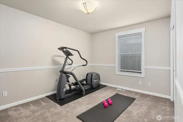 Three of Three additional bedrooms on the upper level. Currently being used for home gym.