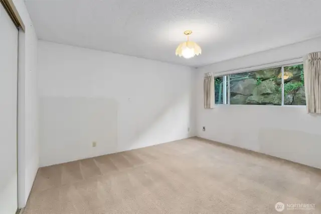 One of the three bedrooms.