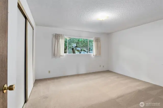One of the three bedrooms.