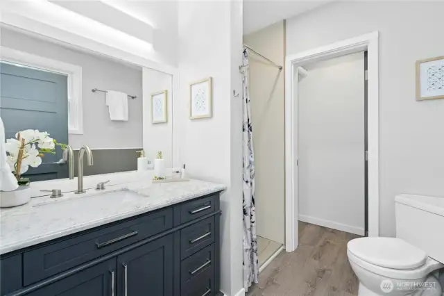 Lower level Jack & Jill 3/4 bath.