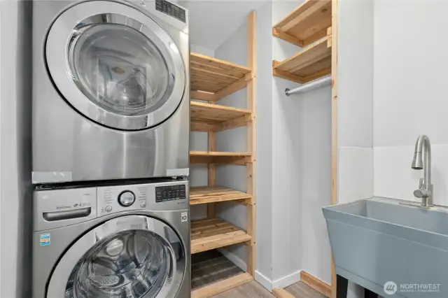 Utility room on lower level.