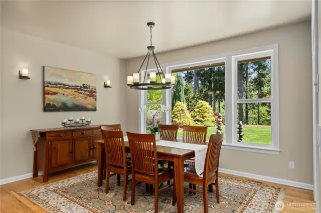 Light fixtures and ceiling fans add both style and comfort throughout the home