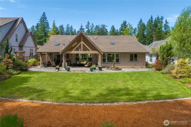 Step out your back door and find a large deck perfect for entertaining this upcoming summer!