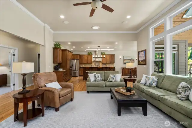 Ceiling fans circulate fresh air around the home!