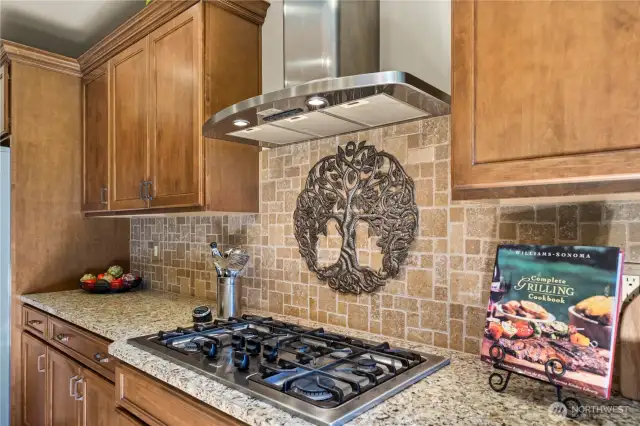 Check out the  5-burner gas stove!
