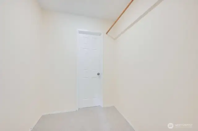 Walk in Closet that connects to the Bathroom