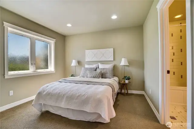 Second bedroom suite with private full bathroom!