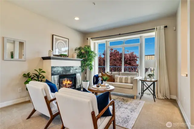 Stunning city views from your main floor entry set the scene for this upscale city townhouse!