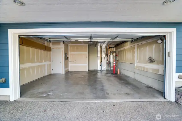 Secure, roomy 2-car garage.