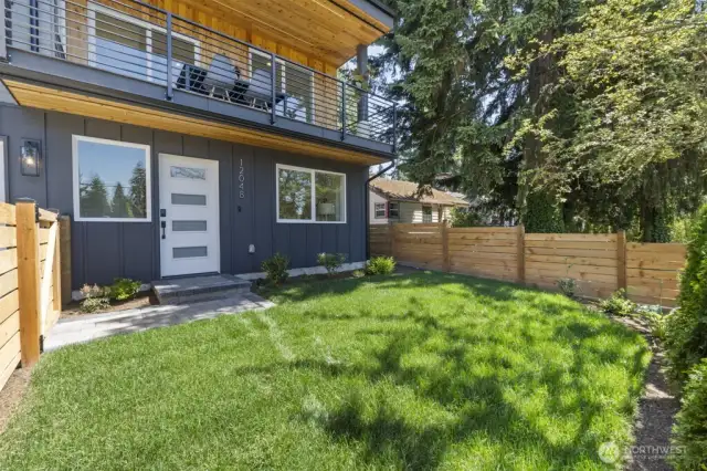 Fenced in Front Yard
