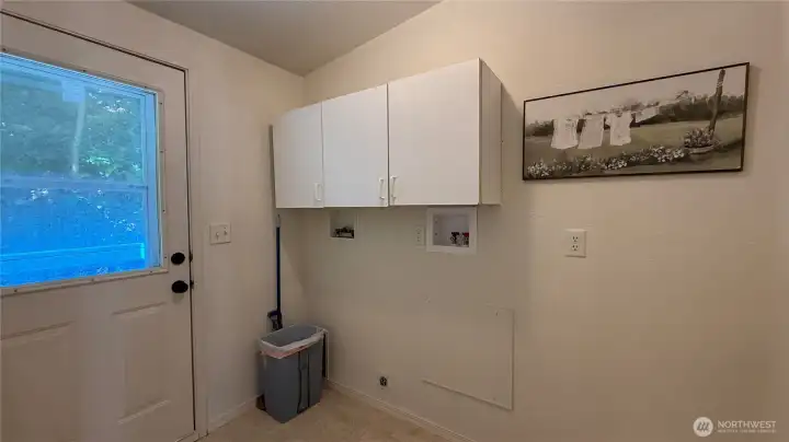 Utility with fenced back yard