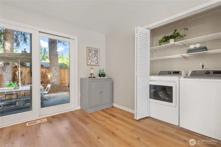Updated washer and dryer installed in 2021.