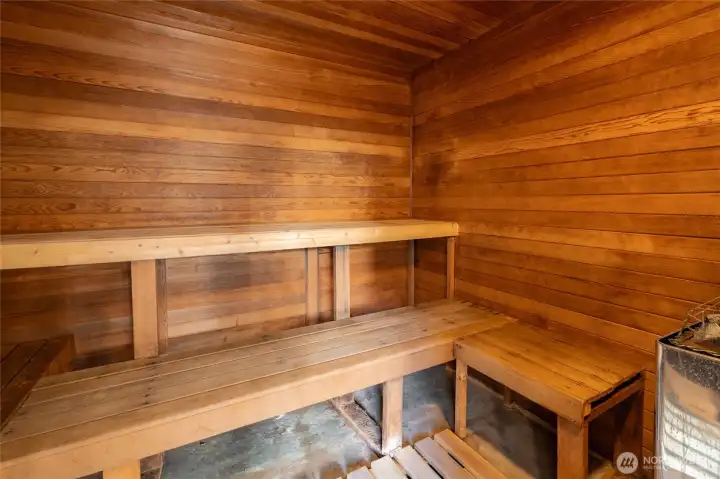 Who doesn't love to relax in the sauna after a long day?