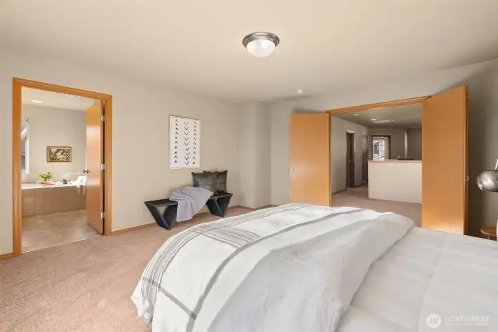 Primary bedroom with 5-pc ensuite