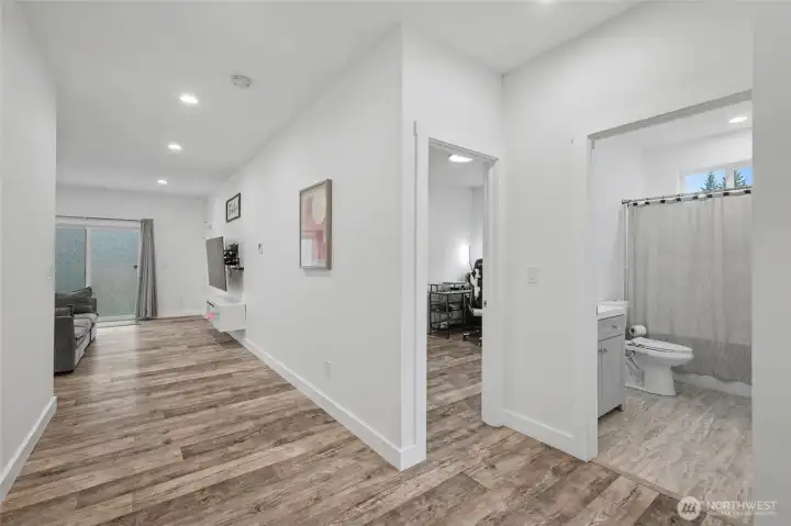 Hall near Bedrooms 2 and 3 and Bathroom