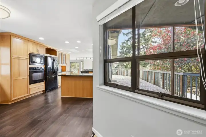 Let's head back through the kitchen and great room.