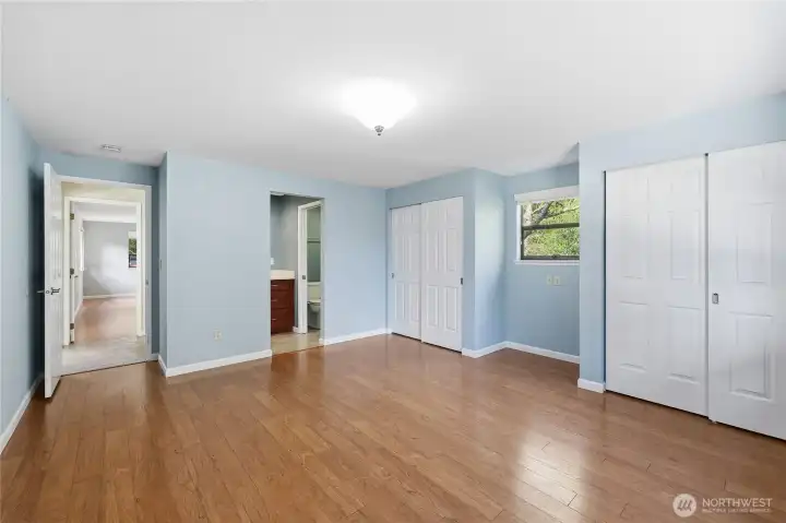 A great additional angle shot. That door across is the primary.