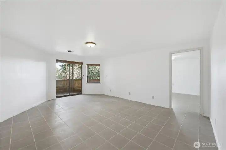 Awesome and spacious Rec Room. There was a pool table in here!