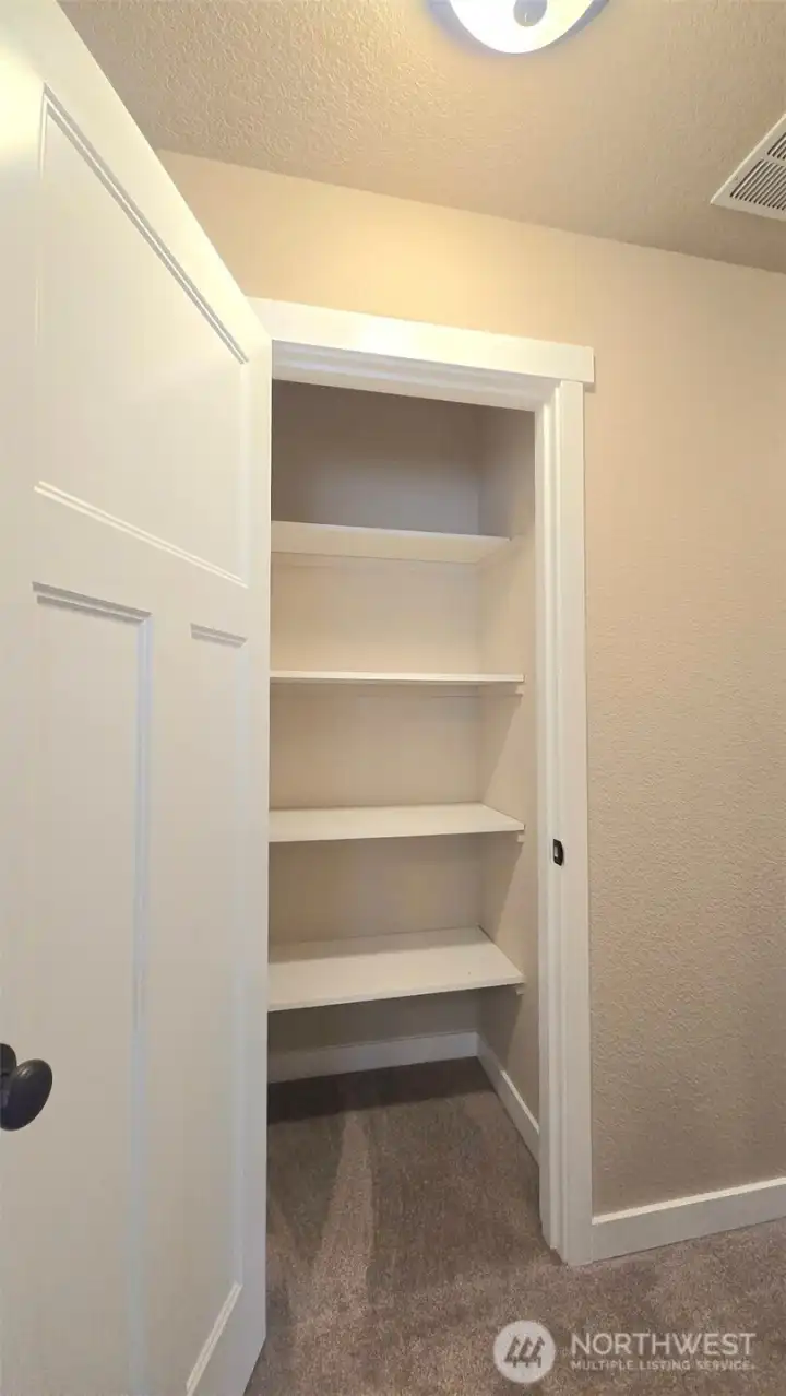 Hallway linen closet