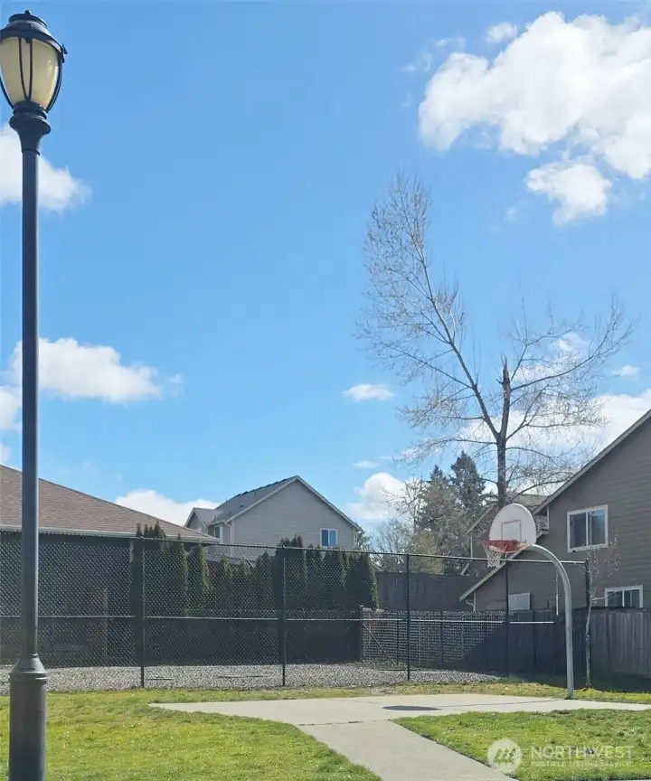 Community basketball court