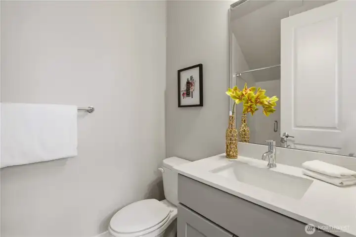 3/4 bathroom (with shower) on the main floor