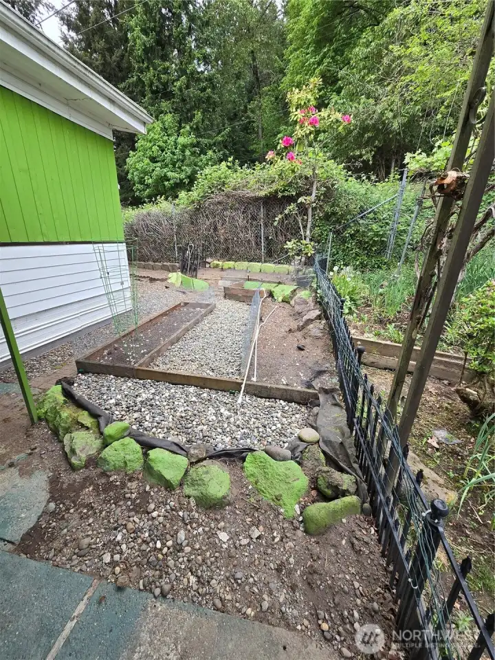 Garden space in back yard